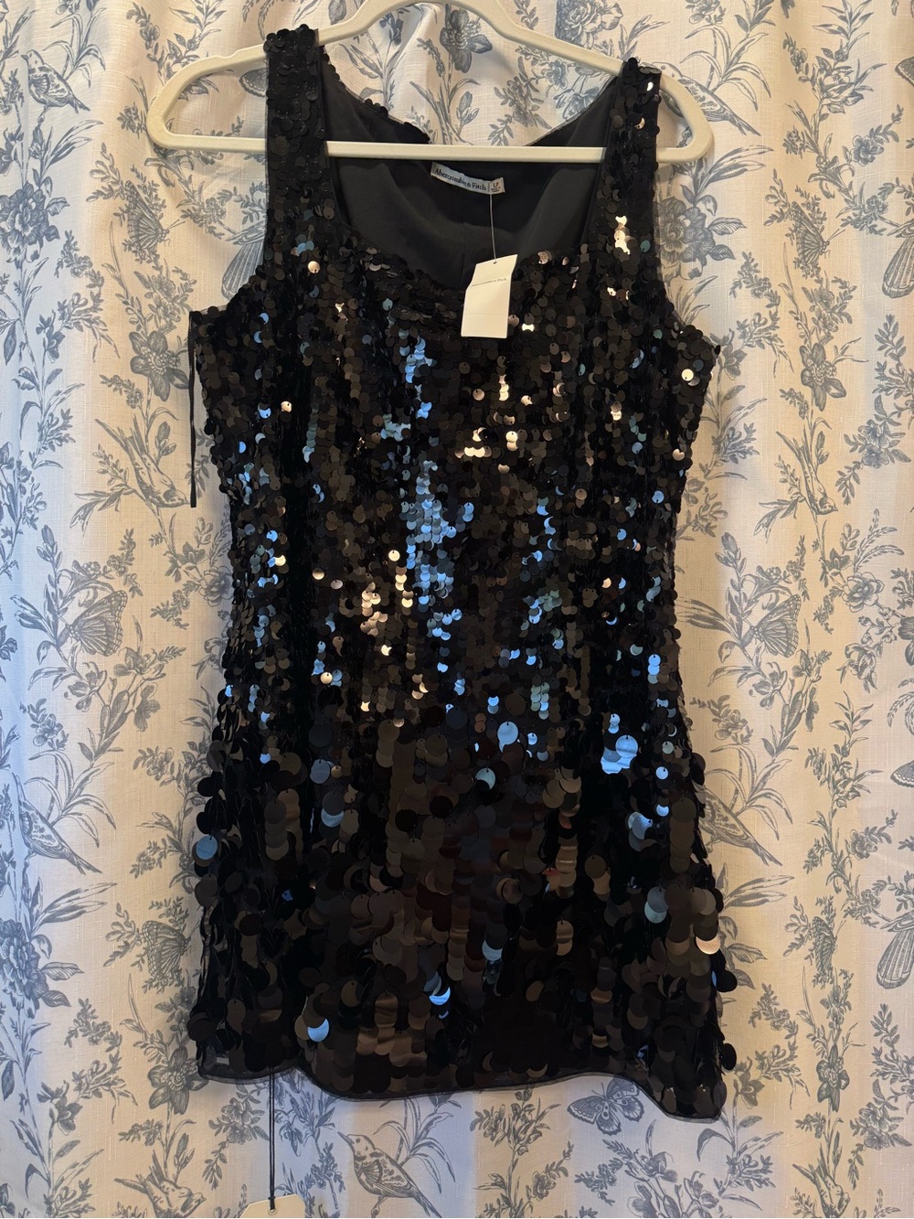 Abercrombie & Fitch Black Sequin Mini Dress